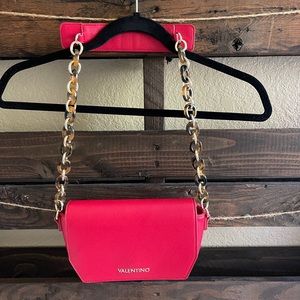 Mario Valentino red leather handbag